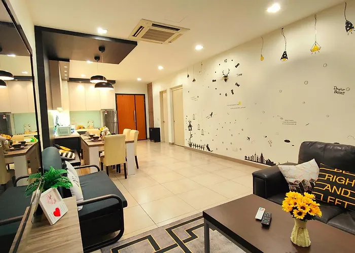 Ipoh City Modern Homestay Octagon 5-7 Pax Apartment Suite Free Parking By City Home Empire